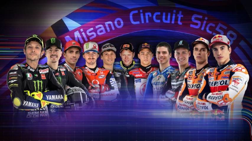MotoGP MotoE carrera virtual Marc Márquez Álex Valentino Rossi