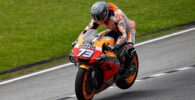 Alex Márquez pilotando la Honda MotoGP