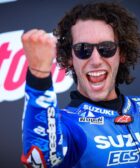 Álex Rins tras ganar en Silverstone su segunda carrera de la temporada