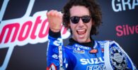 Álex Rins tras ganar en Silverstone su segunda carrera de la temporada