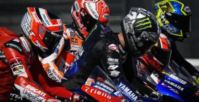 Los pilotos de MotoGP