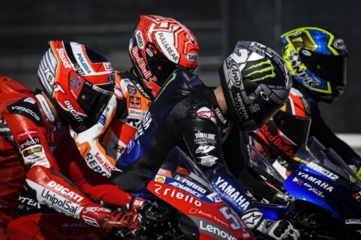 Los pilotos de MotoGP