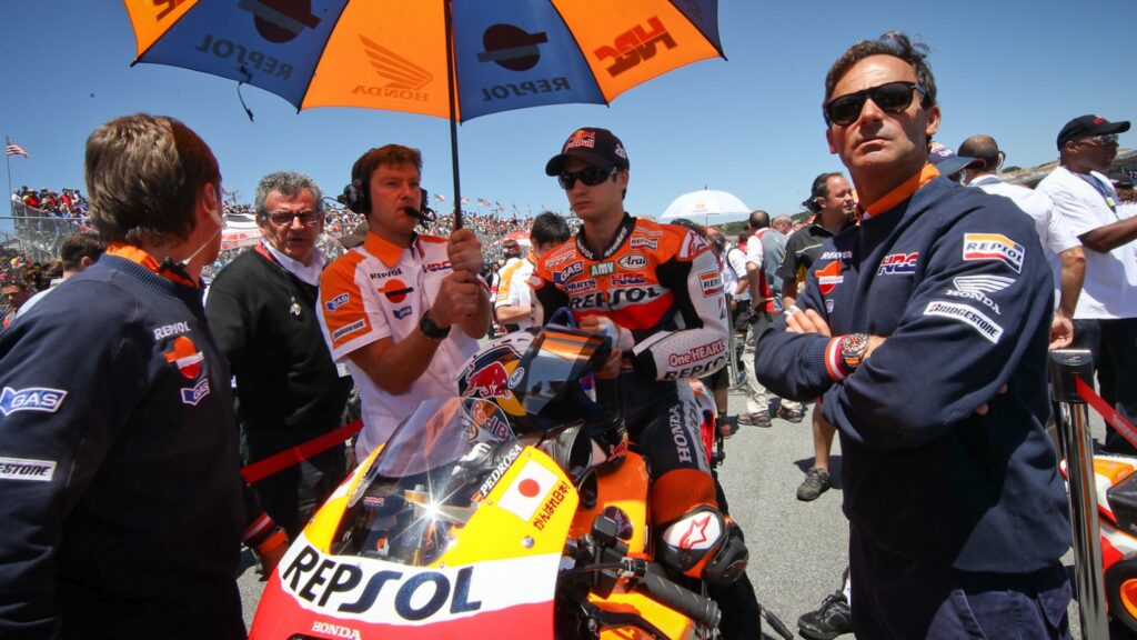 Chicho Lorenzo Pedrosa MotoGP salidas