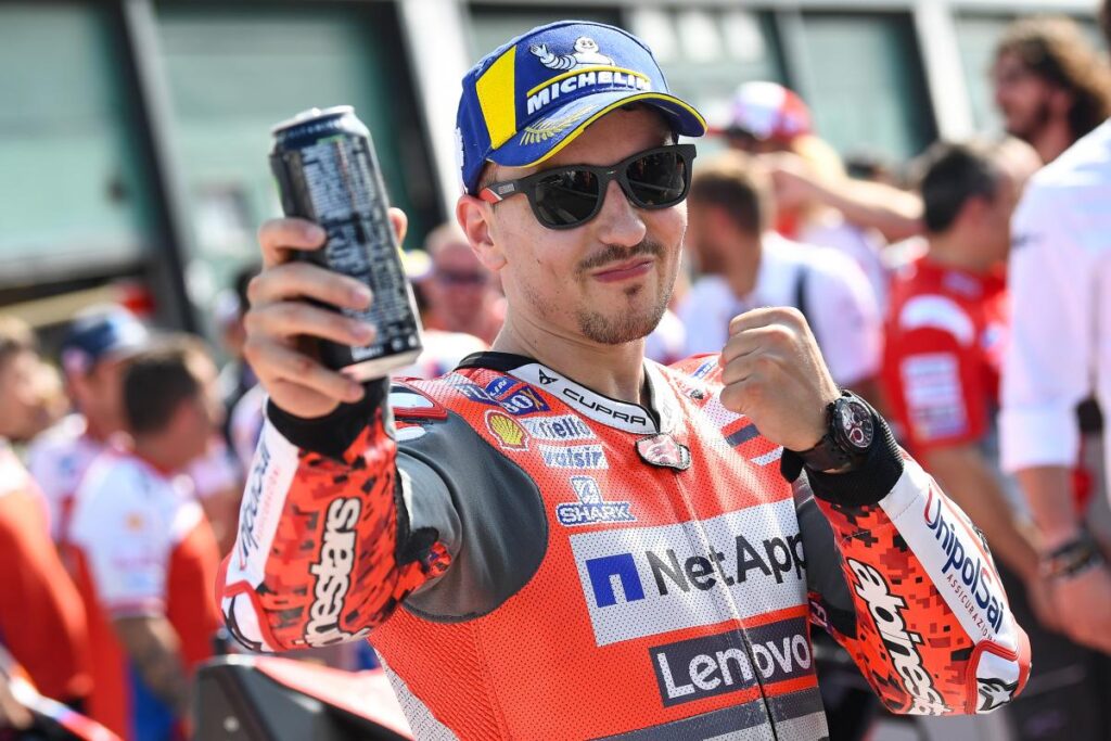 Jorge Lorenzo después de conseguir un podio con Ducati en MotoGP