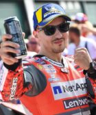 Jorge Lorenzo después de conseguir un podio con Ducati en MotoGP