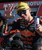 Jorge Martín en el parque cerrado de Moto2 con KTM