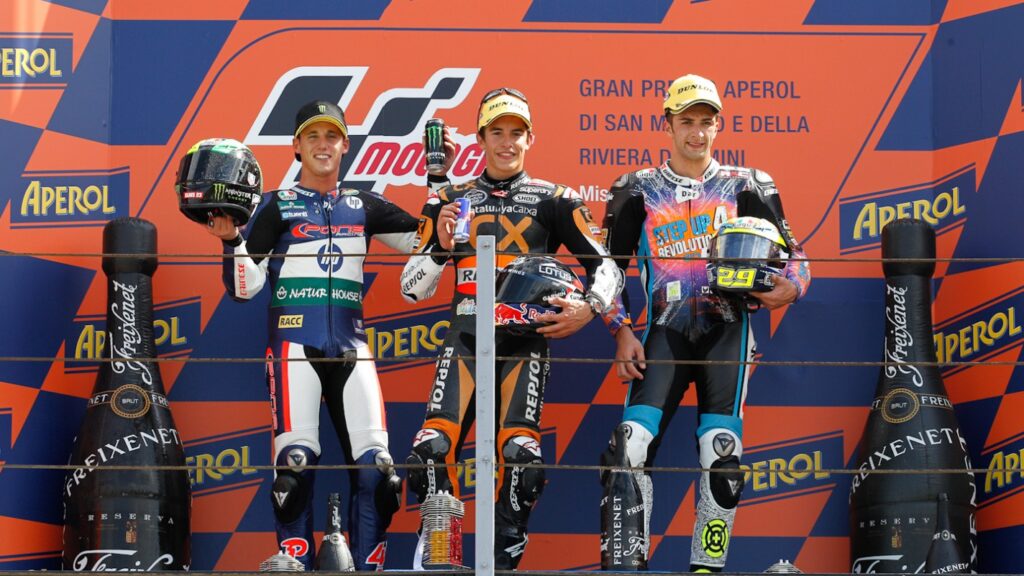 Pol Espargaró y Marc Márquez durante tu época en Moto2