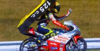 Valentino Rossi en su etapa en 125cc pilotando la Aprilia