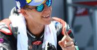 Fabio Quartararo en el parque cerrado tras conseguir la pole en el Gran Premio de Andalucía de MotoGP