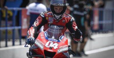 Andrea Dovizioso con la Ducati en el pit lane durante el Gran Premio de MotoGP en el Circuito de Jerez - Angel Nieto