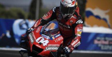 Andrea Dovizioso pilotando la Ducati de MotoGP durante el Gran Premio de España en el Circuito de Jerez Ángel Nieto