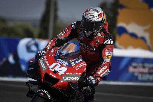 Andrea Dovizioso pilotando la Ducati de MotoGP durante el Gran Premio de España en el Circuito de Jerez Ángel Nieto