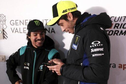 Franco Morbidelli junto a Valentino Rossi