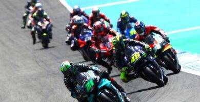 Franco Morbidelli y Valentino Rossi en Carrera de MotoGP en el Gran Premio de España en el Circuito de Jerez Angel Nieto