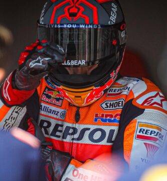 Marc Márquez durante una carrera de MotoGP