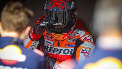 Marc Márquez durante una carrera de MotoGP