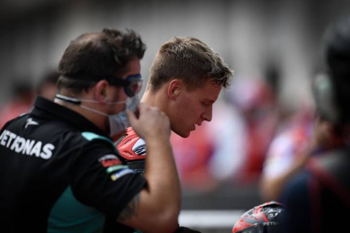 Fabio Quartararo tras la carrera de MotoGP del Gran Premio de Austria
