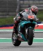 Fabio Quartararo pilotando la Yamaha durante el Gran Premio de Austria de MotoGP
