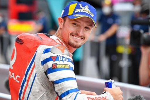 Jack Miller en el parque cerrado tras la carrera de MotoGP del Gran Premio de Austria