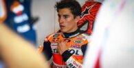 Marc Márquez en el box de Honda durante el último gran premio de MotoGP Costa