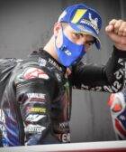 Maverick Viñales celebrando la primera posición conseguida en el Gran Premio de Austria de MotoGP