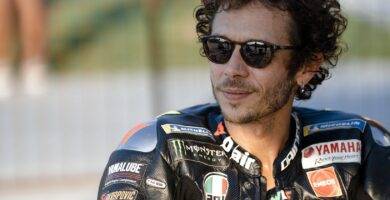 Valentino Rossi durante los entrenamientos con los pilotos de la VR46 Academy en Italia