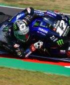 Maverick Viñales durante la sesión de clasificación de MotoGP