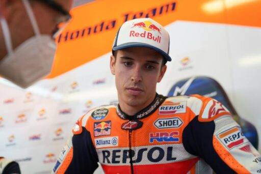 Álex Márquez en el box de Honda de MotoGP