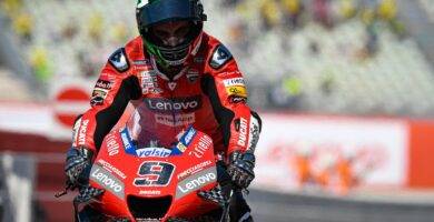 Petrucci con la Ducati este fin de semana durante el Gran Premio de San Marino de MotoGP