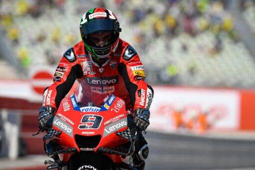 Petrucci con la Ducati este fin de semana durante el Gran Premio de San Marino de MotoGP