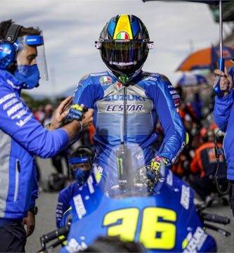 Joan Mir en la parrilla de salida del Gran Premio de Catalunya de MotoGP