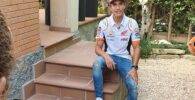 Marc Márquez durante la grabación de Ask Márquez en su casa de Cervera