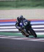Maverick Viñales durante el test de MotoGP de Misano