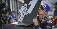 Maverick Viñales tras hacer la pole de MotoGP