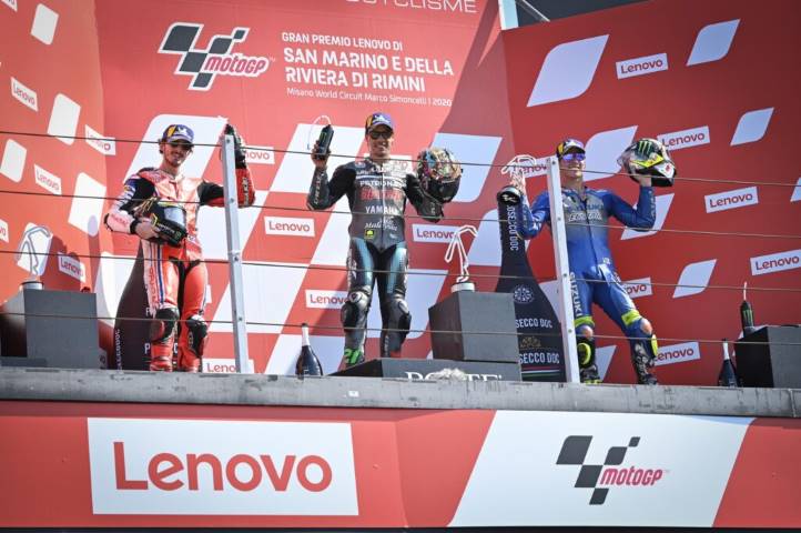 Podio Gran Premio de San Marino de MotoGP