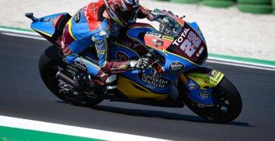 Sam Lowes durante la sesión de clasificación de Moto2