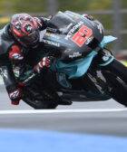 Fabio Quartararo durante la sesión de entrenamientos del Gran Premio de Francia de MotoGP