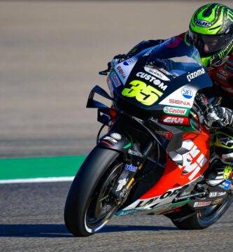 Cal Crutchlow durante los entrenamientos del Gran Premio de Aragón de MotoGP