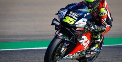 Cal Crutchlow durante los entrenamientos del Gran Premio de Aragón de MotoGP