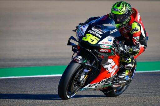 Cal Crutchlow durante los entrenamientos del Gran Premio de Aragón de MotoGP