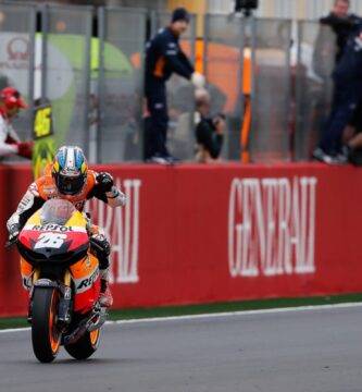 Dani Pedrosa durante la carrera de Valencia de 2012 de MotoGP