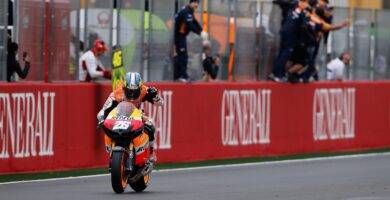 Dani Pedrosa durante la carrera de Valencia de 2012 de MotoGP