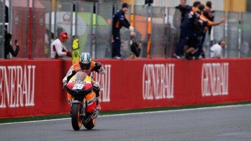 Dani Pedrosa durante la carrera de Valencia de 2012 de MotoGP