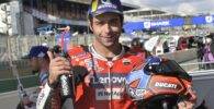 Danilo Petrucci en el parque cerrado tras la sesión de clasificación de MotoGP