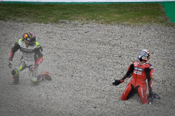 Dovizioso Iannone Lorenzo Quartararo Pedrosa Espargaró MotoGP caídas