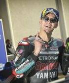 Fabio Quartararo en el parque cerrado tras conseguir la pole de MotoGP