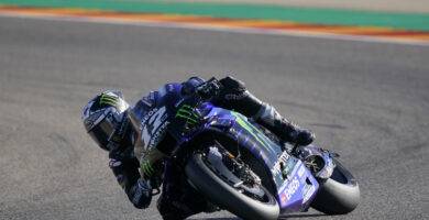 Maverick Viñales durante la sesión de entrenamientos libres del Gran Premio de Teruel de MotoGP