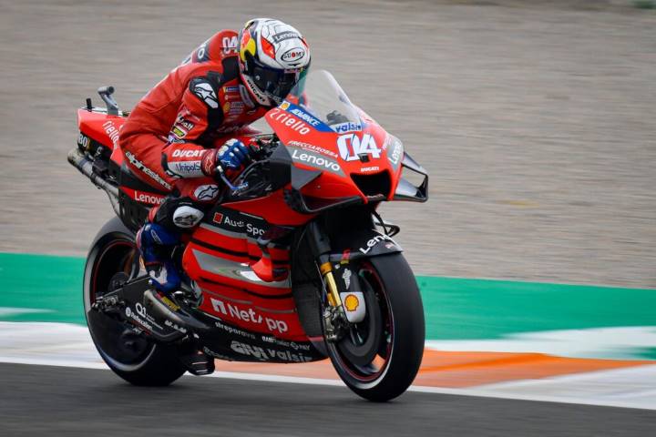 Andrea Dovizioso durante los entrenamientos libres de MotoGP del Gran Premio de Europa