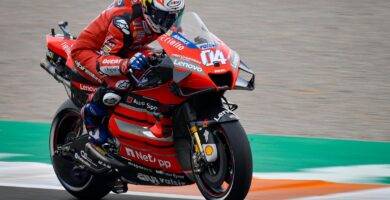 Andrea Dovizioso durante los entrenamientos libres de MotoGP del Gran Premio de Europa