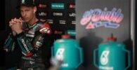 Fabio Quartararo en el box del Petronas